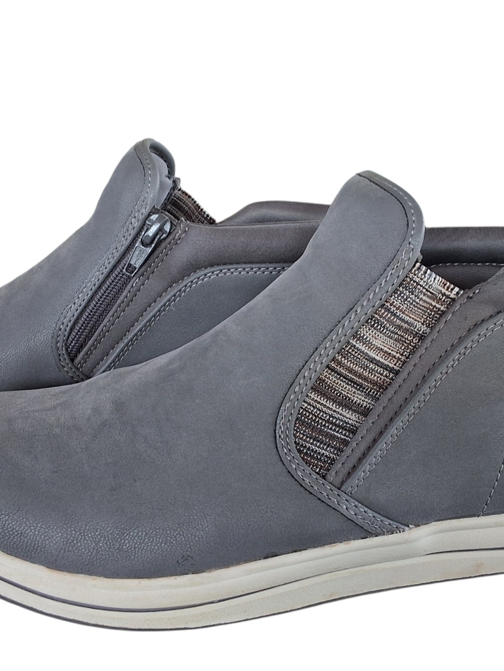 Womens Clarks Cloudsteppers Grey Booties 10W